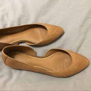 Crown Vintage Flats Shoes Cognac Tan Sz 6.5